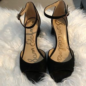 Sam Edelman Suede Black Sandal